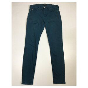 HUDSON Logo Hardware Eme Wash NICO Super Skinny Mid-Rise Faux Pockets Jeans